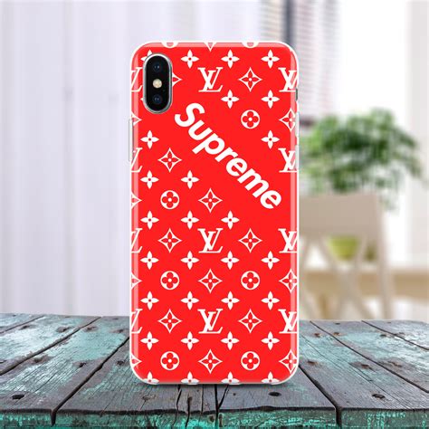 supreme louis vuitton phone case real